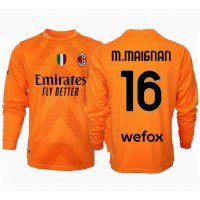 AC Milan Mike Maignan #16 Målvakt Bortatröja 2024-25 Långärmad